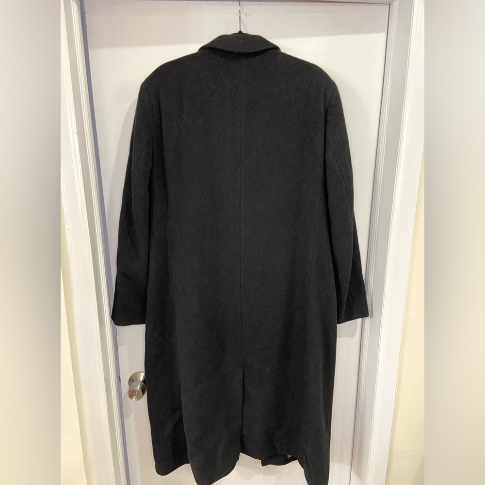 Men’s Vintage Massimo Moda Collezione Black Wool Coat size 40- good condition - Picture 2 of 4